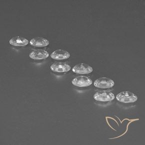 Zircon Gemstones in 6 x 4 mm (calibrated) Size for Sale, Zircon Stones in White Color