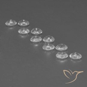 Zircon Gemstones in 6 x 4 mm (calibrated) Size for Sale, Zircon Stones in White Color