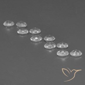 Zircon Gemstones in 6 x 4 mm (calibrated) Size for Sale, Zircon Stones in White Color
