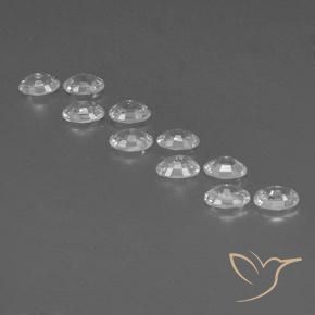 Zircon Gemstones in 6 x 4 mm (calibrated) Size for Sale, Zircon Stones in White Color