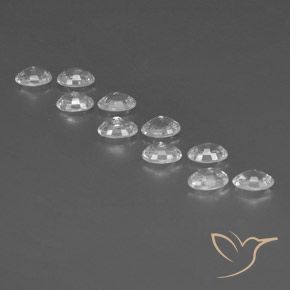 Zircon Gemstones in 6 x 4 mm (calibrated) Size for Sale, Zircon Stones in White Color