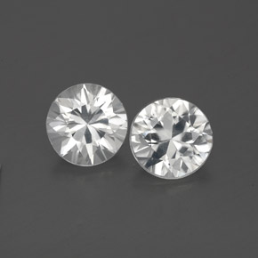 Blanco Circón Gema - 1ct Corte Diamante (ID: 360777)