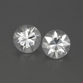White Zircon Gem - 1.2ct Diamond-Cut (ID: 360783)