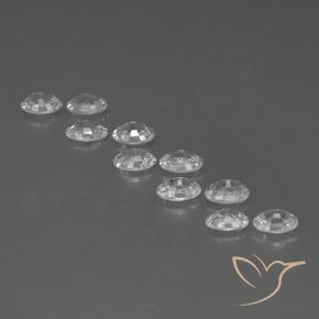 Zircon Gemstones in 6 x 4 mm (calibrated) Size for Sale, Zircon Stones in White Color