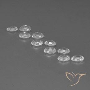 Zircon Gemstones in 6 x 4 mm (calibrated) Size for Sale, Zircon Stones in White Color