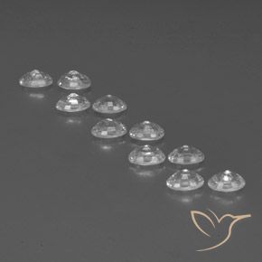 Zircon Gemstones in 6 x 4 mm (calibrated) Size for Sale, Zircon Stones in White Color