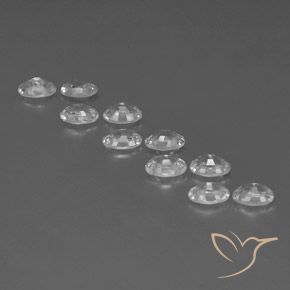 Zircon Gemstones in 6 x 4 mm (calibrated) Size for Sale, Zircon Stones in White Color