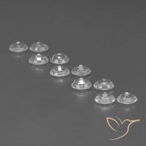 Zircon Gemstones in 6 x 4 mm (calibrated) Size for Sale, Zircon Stones in White Color