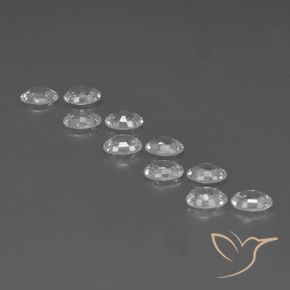 Zircon Gemstones in 6 x 4 mm (calibrated) Size for Sale, Zircon Stones in White Color