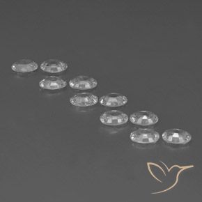 Zircon Gemstones in 6 x 4 mm (calibrated) Size for Sale, Zircon Stones in White Color