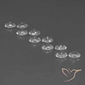 Zircon Gemstones in 6 x 4 mm (calibrated) Size for Sale, Zircon Stones in White Color