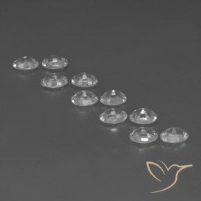 Zircon Gemstones in 6 x 4 mm (calibrated) Size for Sale, Zircon Stones in White Color