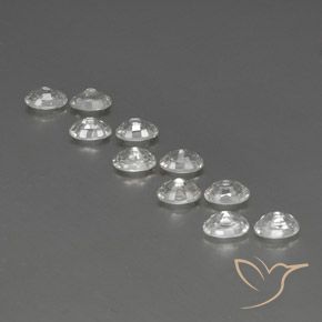 Zircon Gemstones in 6 x 4 mm (calibrated) Size for Sale, Zircon Stones in White Color