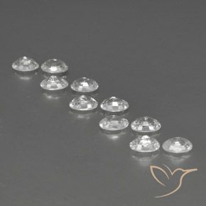 Zircon Gemstones in 6 x 4 mm (calibrated) Size for Sale, Zircon Stones in White Color