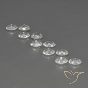 Zircon Gemstones in 6 x 4 mm (calibrated) Size for Sale, Zircon Stones in White Color