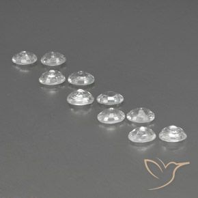 Zircon Gemstones in 6 x 4 mm (calibrated) Size for Sale, Zircon Stones in White Color