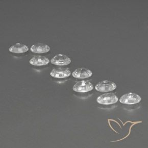 Zircon Gemstones in 6 x 4 mm (calibrated) Size for Sale, Zircon Stones in White Color