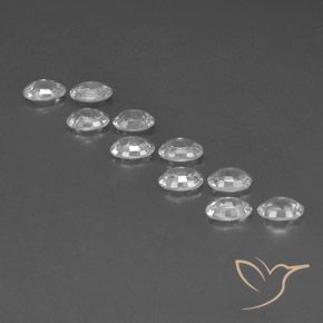 Zircon Gemstones in 6 x 4 mm (calibrated) Size for Sale, Zircon Stones in White Color
