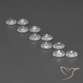 Zircon Gemstones in 6 x 4 mm (calibrated) Size for Sale, Zircon Stones in White Color