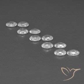 Zircon Gemstones in 6 x 4 mm (calibrated) Size for Sale, Zircon Stones in White Color