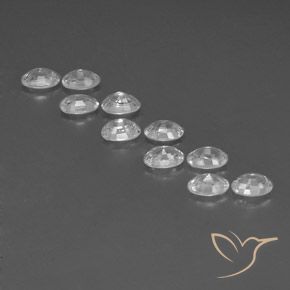 Zircon Gemstones in 6 x 4 mm (calibrated) Size for Sale, Zircon Stones in White Color