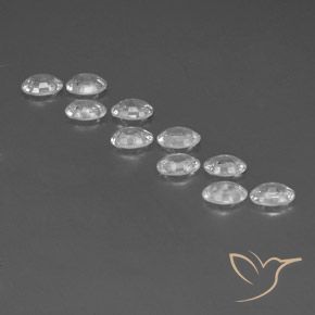 Zircon Gemstones in 6 x 4 mm (calibrated) Size for Sale, Zircon Stones in White Color