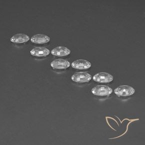 Zircon Gemstones in 6 x 4 mm (calibrated) Size for Sale, Zircon Stones in White Color