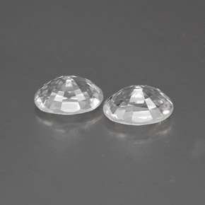 Zircon Gemstones in 6.1 x 4.2 mm Size for Sale, Zircon Stones in White Color