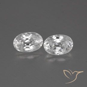 1.66ctw Natural White Zircon, Oval, VVS