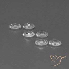 Zircon Gemstones in 6 x 4 mm (calibrated) Size for Sale, Zircon Stones in White Color