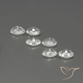Zircon Gemstones in 6 x 4 mm (calibrated) Size for Sale, Zircon Stones in White Color