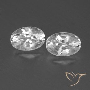 1.69ctw Natural White Zircon, Oval, VVS