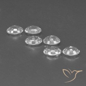 Zircon Gemstones in 6.2 x 4.2 mm Size for Sale, Zircon Stones in White Color