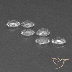 Zircon Gemstones in 6 x 4 mm (calibrated) Size for Sale, Zircon Stones in White Color