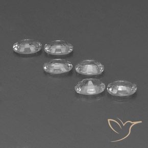 Zircon Gemstones in 6 x 4 mm (calibrated) Size for Sale, Zircon Stones in White Color