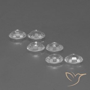 Zircon Gemstones in 6 x 4 mm (calibrated) Size for Sale, Zircon Stones in White Color