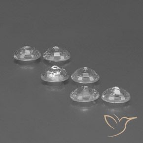 Zircon Gemstones in 6 x 4 mm (calibrated) Size for Sale, Zircon Stones in White Color