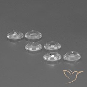 Zircon Gemstones in 6 x 4 mm (calibrated) Size for Sale, Zircon Stones in White Color