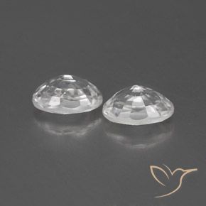 Zircon Gemstones in 6.1 x 4.2 mm Size for Sale, Zircon Stones in White Color
