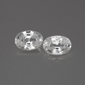 0.8ct Oval Facet White Zircon Gem for sale 0.8ct Oval Facet White Zircon Gem (ID: 361141)