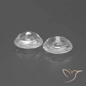 Zircon Gemstones in 6.1 x 4.2 mm Size for Sale, Zircon Stones in White Color
