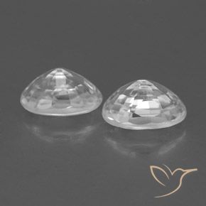 Zircon Gemstones in 6.2 x 4.2 mm Size for Sale, Zircon Stones in White Color
