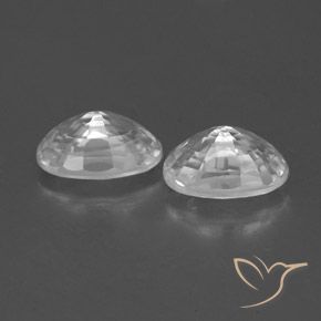 Zircon Gemstones in 6.1 x 4.2 mm Size for Sale, Zircon Stones in White Color