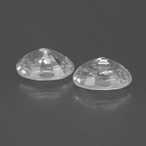 Zircon Gemstones in 6.2 x 4.2 mm Size for Sale, Zircon Stones in White Color