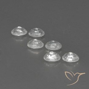 Zircon Gemstones in 6 x 4 mm (calibrated) Size for Sale, Zircon Stones in White Color