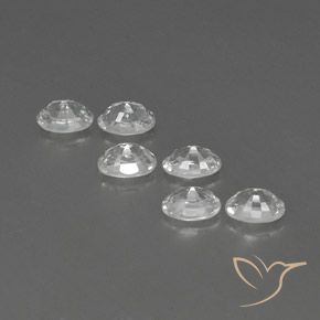 Zircon Gemstones in 6 x 4 mm (calibrated) Size for Sale, Zircon Stones in White Color