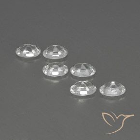 Zircon Gemstones in 6 x 4 mm (calibrated) Size for Sale, Zircon Stones in White Color