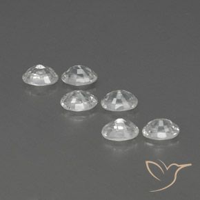 Zircon Gemstones in 6.2 x 4.2 mm Size for Sale, Zircon Stones in White Color