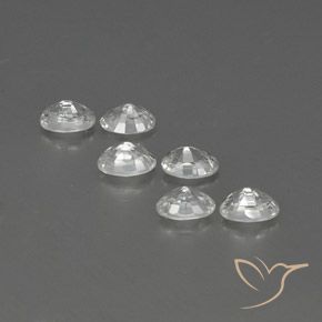 Zircon Gemstones in 6 x 4 mm (calibrated) Size for Sale, Zircon Stones in White Color