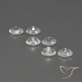 Zircon Gemstones in 6 x 4 mm (calibrated) Size for Sale, Zircon Stones in White Color